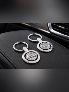 Nissan Silver Keychains - 2 Pack